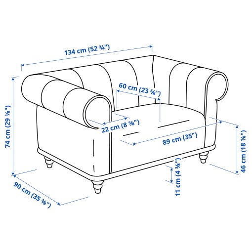 VISKAFORS, 1,5-seat armchair, 794.432.69
