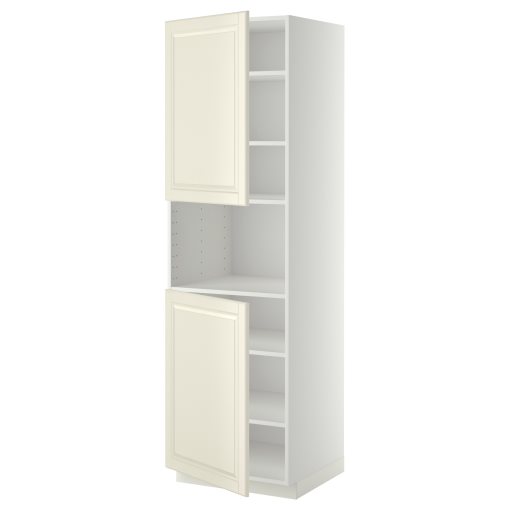 METOD, high cabinet for microwave with 2 doors/shelves, 60x60x200 cm, 794.545.02