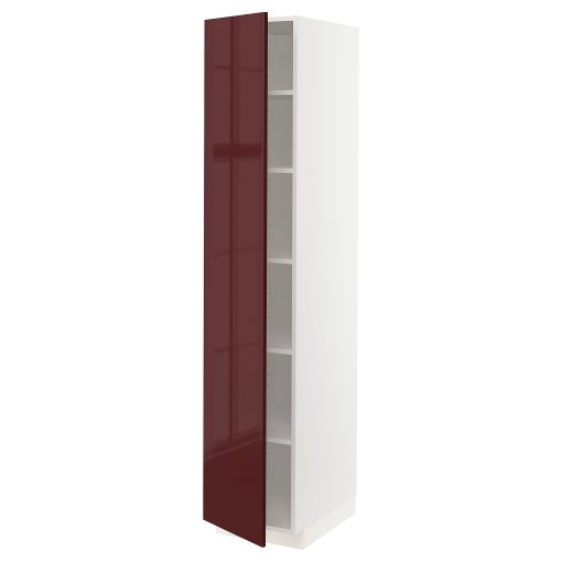 METOD, ψηλό ντουλάπι με ράφια, 40x60x200 cm, 794.595.47