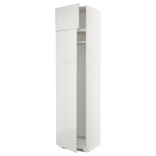 METOD, ψηλό ντουλάπι για ψυγείο ή καταψύκτη με 2 συρτάρια, 60x60x240 cm, 794.673.21