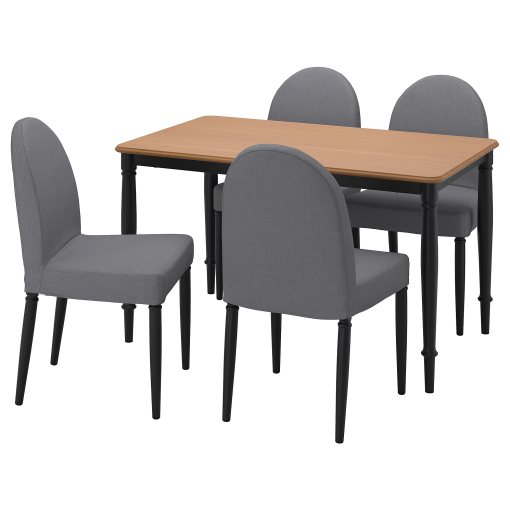 DANDERYD/DANDERYD, table and 4 chairs, 130x80 cm, 794.839.48