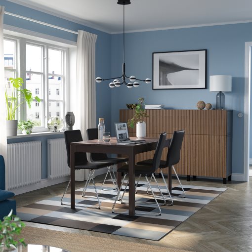 EKEDALEN/LILLANAS, table and 4 chairs, 120/180 cm, 794.951.35