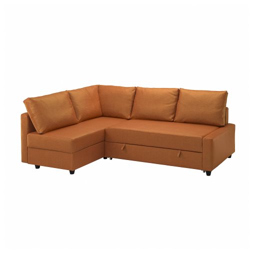 FRIHETEN, corner sofa-bed with storage and extra back cushions, 795.170.57
