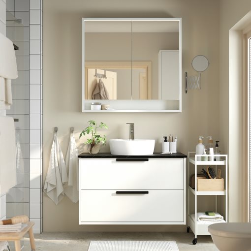 HAVBACK/TORNVIKEN, wash-stand with drawers/wash-basin/tap, 102x49x79 cm, 795.215.73