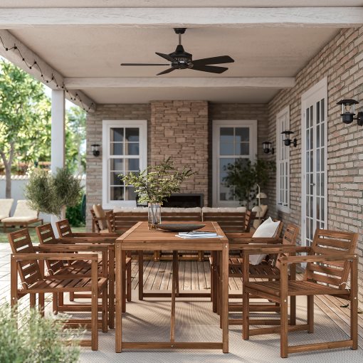 NÄMMARÖ, τραπέζι με 6 καρέκλες με μπράτσα εξωτερικού χώρου, 200 cm, 795.443.86