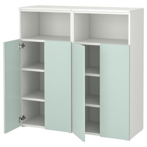 SMASTAD/PLATSA, storage combination with 6 shelves, 120x42x123 cm, 795.496.28