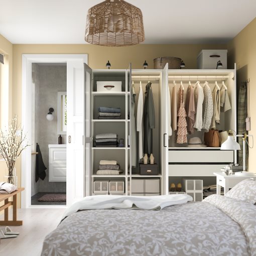 PAX/KAMMAR/GULL, συνδυασμός ντουλάπας, 200x60x201 cm, 795.725.91