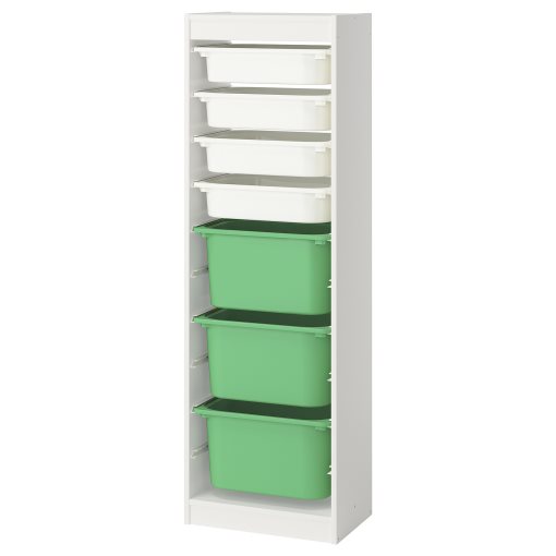 TROFAST, storage combination with boxes, 46x30x145 cm, 795.754.53