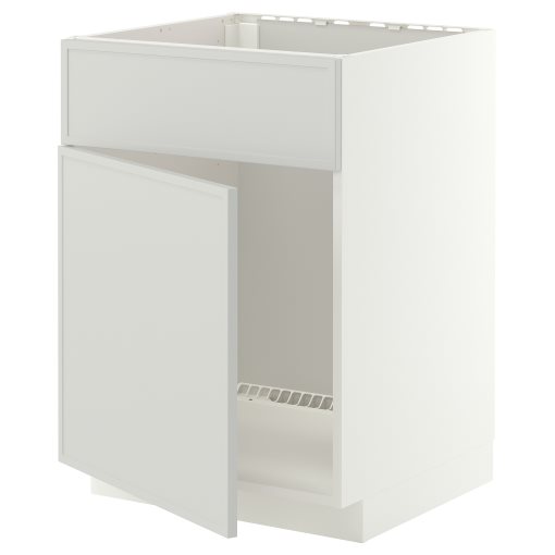 METOD, base cabinet for sink with door/front, 60x60 cm, 796.050.68