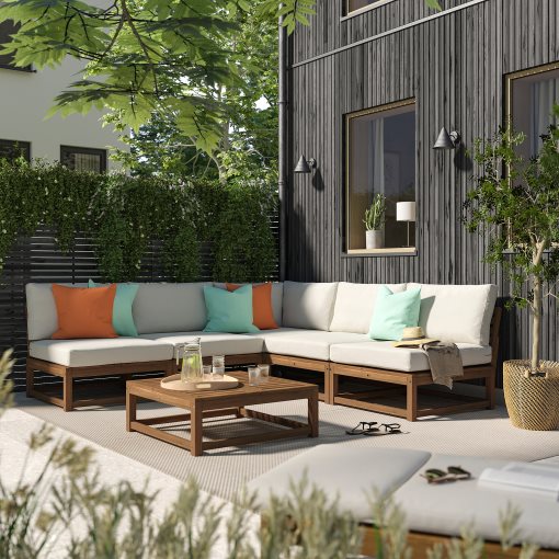 NÄMMARÖ, 4-seat modular corner sofa outdoor, 254 cm, 796.075.95