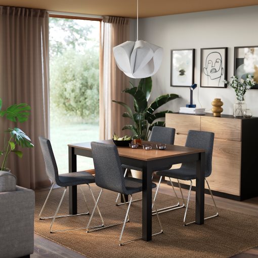 ÅLHULT/LILLÅNÄS, table and 4 chairs, 120x80 cm, 796.100.79