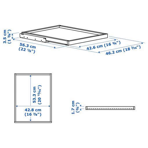 KOMPLEMENT, pull-out tray, 50x58 cm, 802.463.62