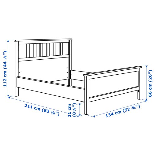 HEMNES, σκελετός κρεβατιού, 802.495.58