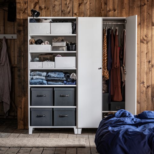 TJOG, storage box with lid, 35x56x30 cm, 804.776.68