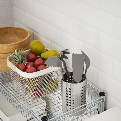 OMAR, shelving unit with 3 baskets, 92x36x94 cm, 804.830.75