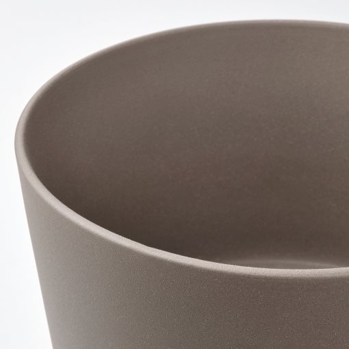 KLARBÄR, plant pot with saucer/in/outdoor, 15 cm, 805.084.29