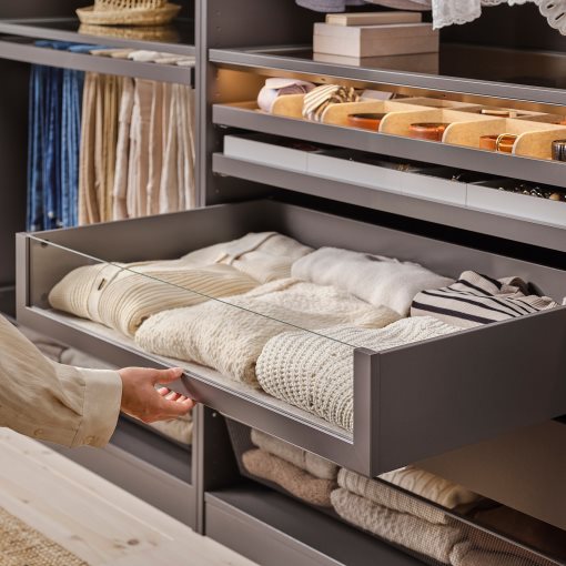 KOMPLEMENT, συρτάρι με γυάλινη πρόσοψη, 100x58 cm, 805.092.02