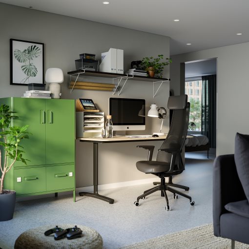 JÄRVFJÄLLET, office chair with armrests, 805.106.39