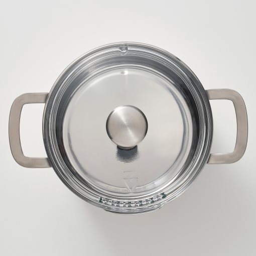 HEMKOMST, pot with lid, 5 l, 805.131.43