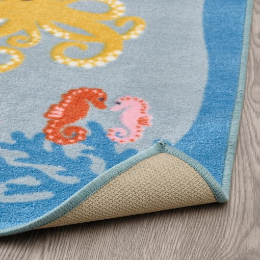 BLÅVINGAD, rug, 133x133 cm, 805.283.66