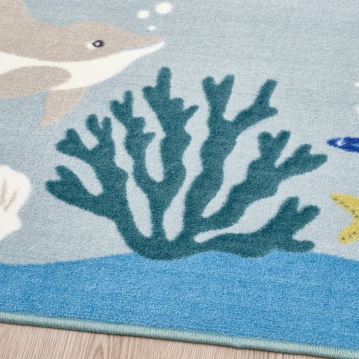 BLÅVINGAD, rug, 133x133 cm, 805.283.66