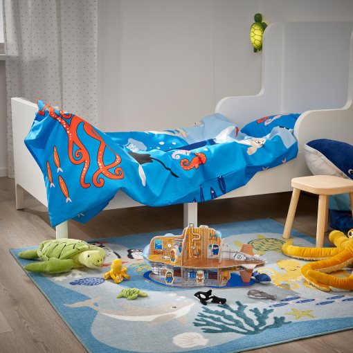 BLÅVINGAD, rug, 133x133 cm, 805.283.66