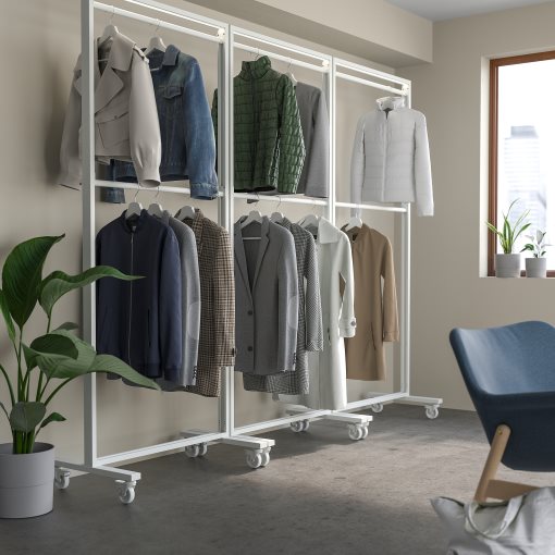 MITTZON, ράγα ρούχων για σκελετό με ρόδες, 80 cm, 805.286.39