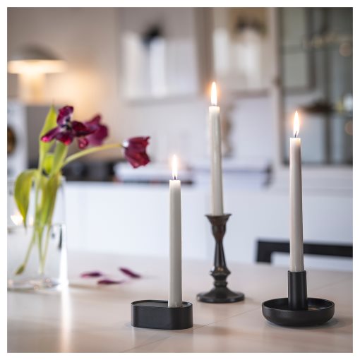 KLOKHET, unscented candle/8 pack, 25 cm, 805.381.29