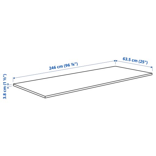 SÄLJAN, πάγκος κουζίνας/laminate, 246x3.8 cm, 805.568.73