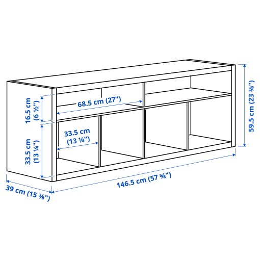 KALLAX, TV bench, 147x60 cm, 805.620.96