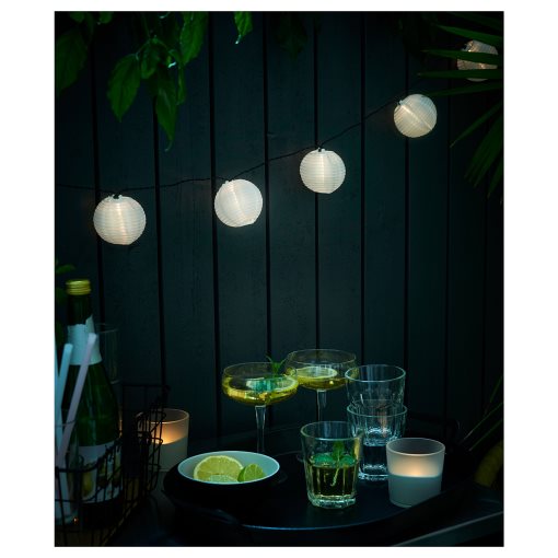 SOLARVET, γιρλάντα φωτισμού με ενσωματωμένο φωτισμό LED/24 λαμπτήρες/εξωτερικού χώρου ηλιακής ενέργειας/μπάλα, 805.738.96