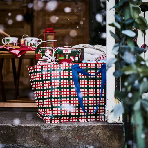 VINTERFINT, carrier bag large, 55x37x35 cm/71 l, 806.039.59