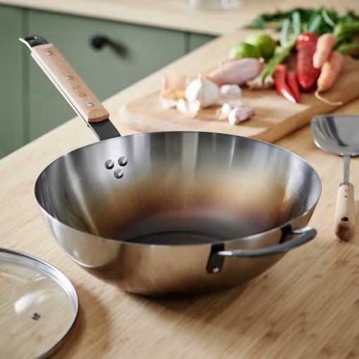 VARDAGEN, τηγάνι γουόκ με καπάκι, 32 cm, 806.048.45