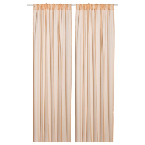 TERESIA, sheer curtains with rod pocket/1 pair, 145x300 cm, 806.078.77