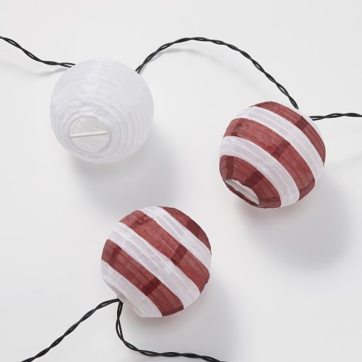 SOLVINDEN, ηλιακή γιρλάντα φωτισμού με ενσωματωμένο φωτισμό LED/12 λαμπτήρες, 806.151.70