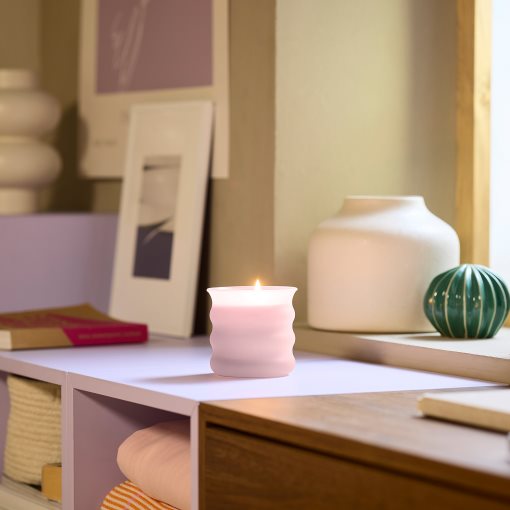 JUVELTRAST, scented candle in glass/Red berries, 50 hr, 806.276.63