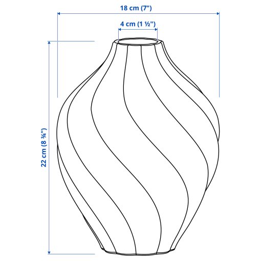 KORNSPARV, vase, 22 cm, 806.377.42