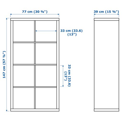 KALLAX, shelving unit with doors, 891.974.23