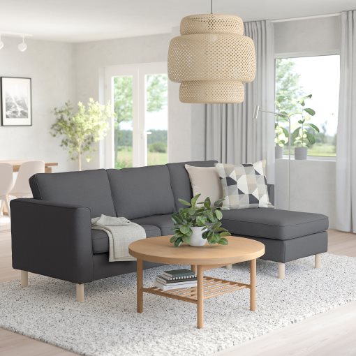 PÄRUP, 3-seat sofa with chaise longue, 893.898.27