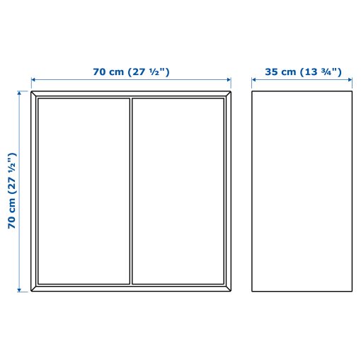 EKET, wall-mounted shelving unit, 70x35x70 cm, 894.352.21