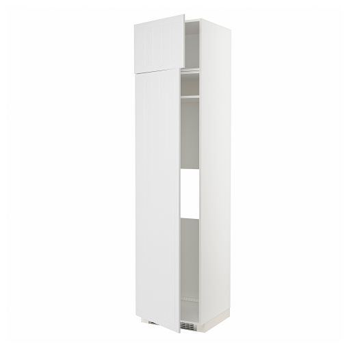 METOD, high cabinet for fridge or freezer with 2 drawers, 60x60x240 cm, 894.553.46