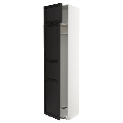 METOD, ψηλό ντουλάπι για ψυγείο ή καταψύκτη με 2 συρτάρια, 60x60x240 cm, 894.637.42