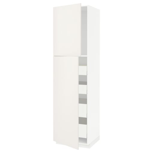 METOD/MAXIMERA, high cabinet with 2 doors/4 drawers, 60x60x220 cm, 894.684.95