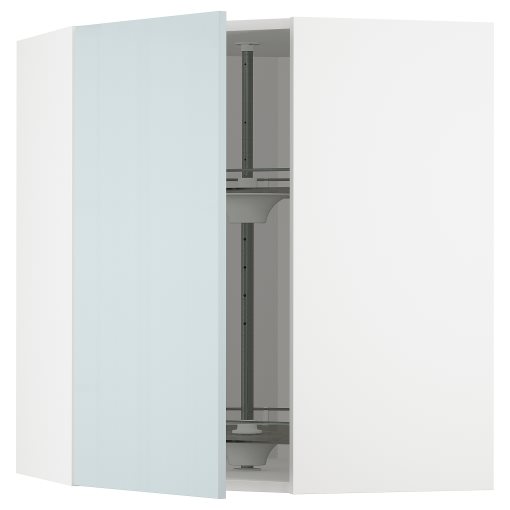 METOD, γωνιακό ντουλάπι τοίχου με καρουζέλ, 68x80 cm, 894.791.68