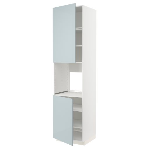 METOD, ψηλό ντουλάπι για φούρνο με 2 πόρτες/ράφια, 60x60x240 cm, 894.793.14