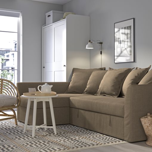 HOLMSUND, corner sofa-bed, 895.168.87