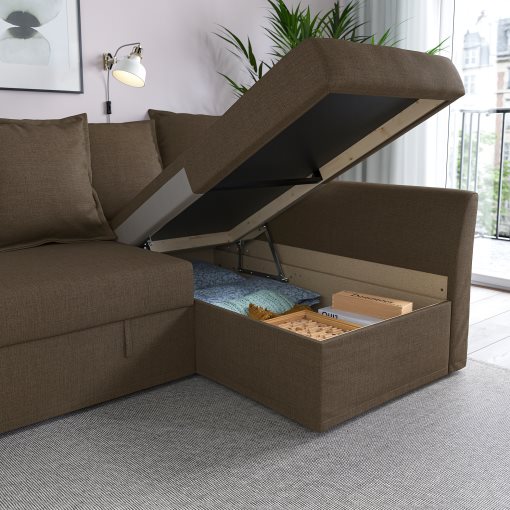 HOLMSUND, corner sofa-bed, 895.168.87