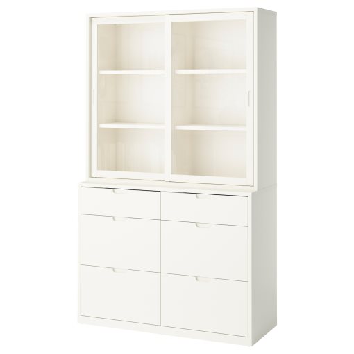 TONSTAD, storage combination with drawers, 121x47x206 cm, 895.478.84