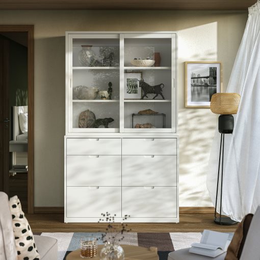 TONSTAD, storage combination with drawers, 121x47x206 cm, 895.478.84