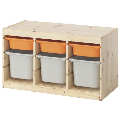 TROFAST, storage combination with boxes, 93x44x52 cm, 895.749.00